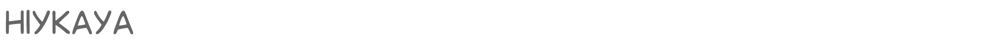Sample characters Hiykaya Font